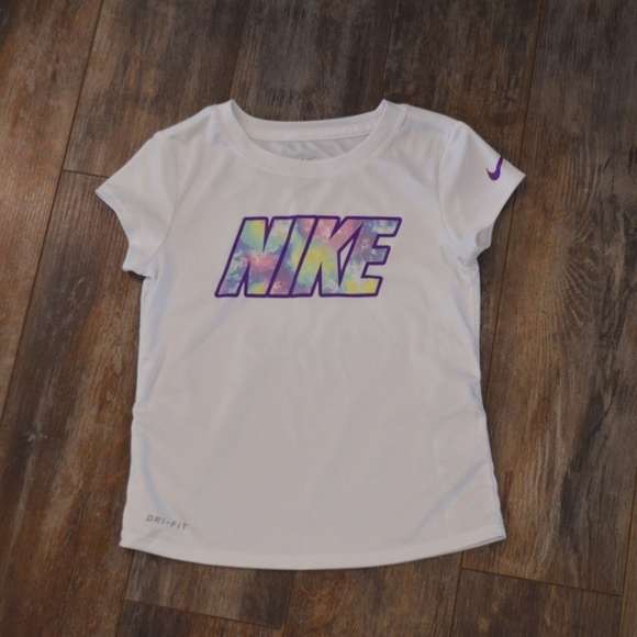 Nike Dri-Fit Shirt w/Purple Nike on Front - Picture 1 of 5